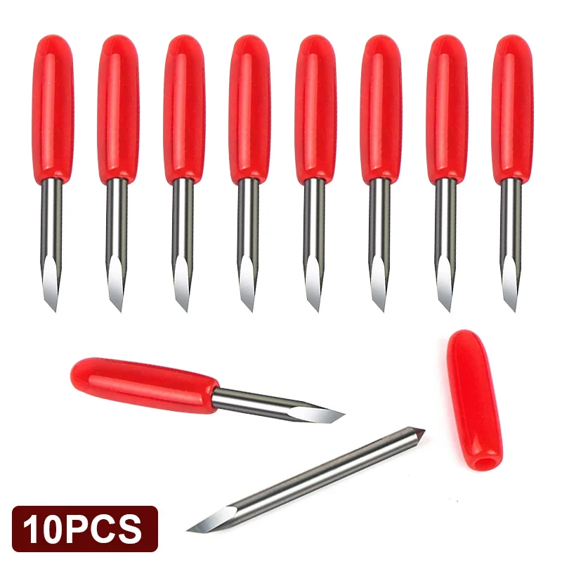 10pcs 45 degree summa D blade cutting plotter vinyl cutter blade summa needle knife tool cutter In Stock Fast Shipping