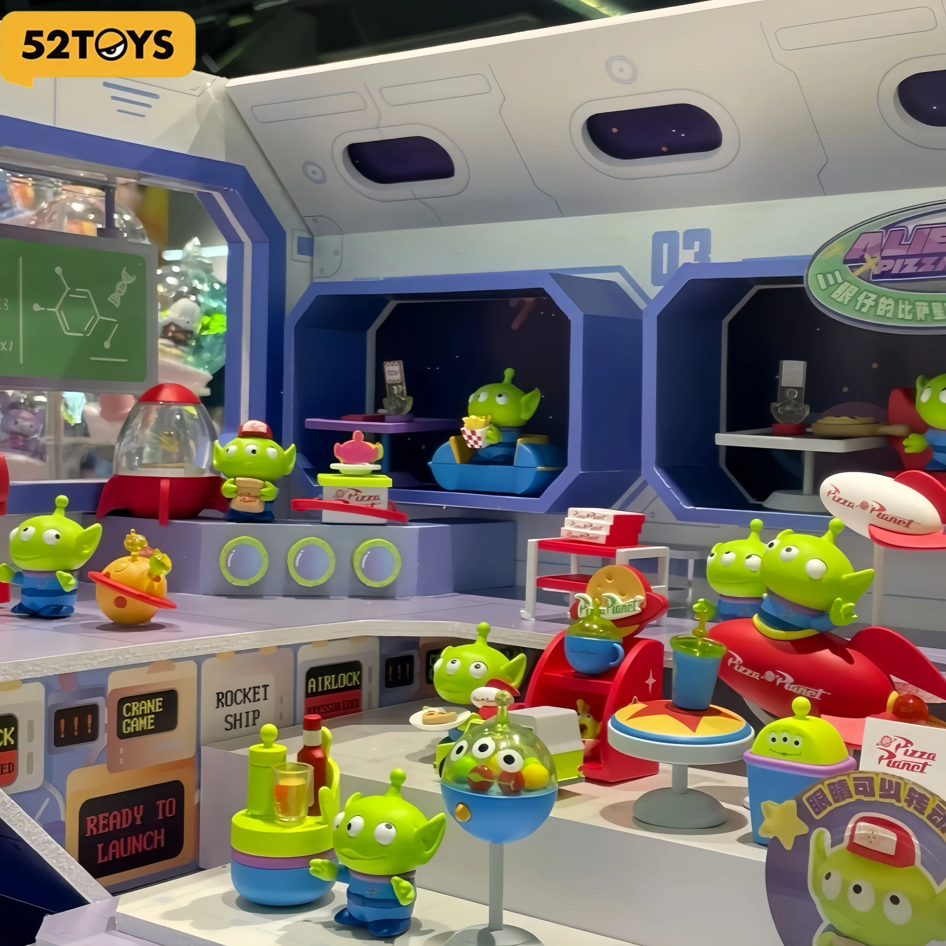 New 52toys Pixar Alien Pizza Planet Blind Box Toy Story Collectible Action Figure Trendy Art Toy Decoration Gift For Enthusiast