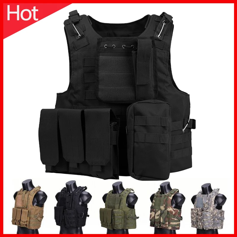 Military Tactical Equipment Amphibious Tactical Vest Detachable Vest Outdoor Shooting Hunting Protection Equipment