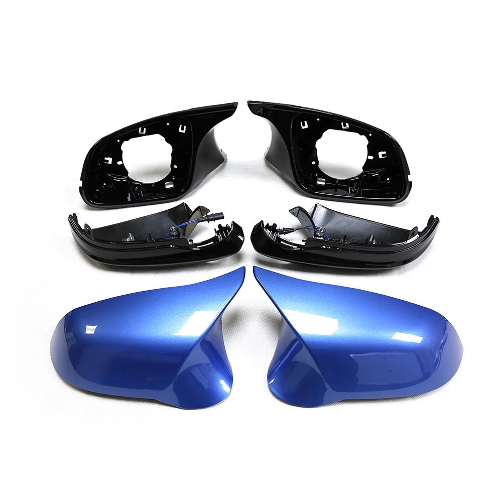 F30 Upgraded to F80 LOOK Mirror Covers 6 PCS/SET  White Blue Black Colour for BMW F20 F30 F33 X1 E84 F87 M2 I3 2012-2019