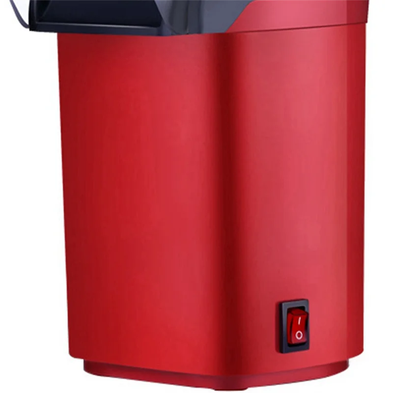 المنزل الكهربائية الذرة صانع الفشار المنزلية DIY التلقائي البسيطة الهواء الساخن ماكينة صنع الفشار المطبخ الأحمر الولايات المتحدة التوصيل