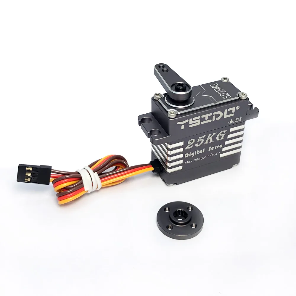 YSIDO SD25MG 25kg SD35MG 35KG Waterproof Servo 180° Full Aluminum Case Stainless Steel Gear High Torque for 1/8 1/10 1/7 RC Car