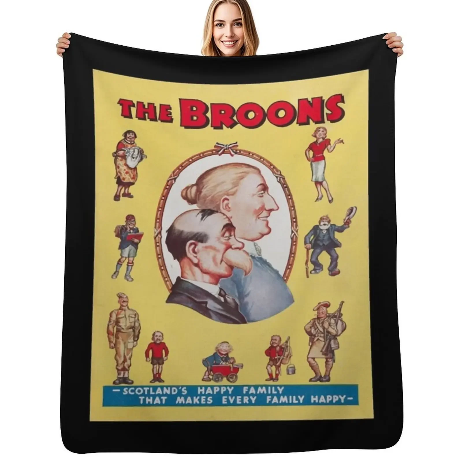 

My Favorite People The Broons 1942 Vintage Print. Idol Gifts Fot You Throw Blanket bed plaid Plush Soft Big Blanket