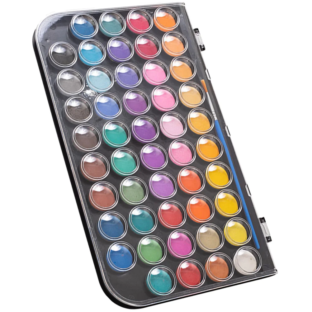 

Watercolor Set Safe Kids DIY Painting Kit Travel Supplies Neon Mica Powder Gouache Art Tools Watercolor Paints