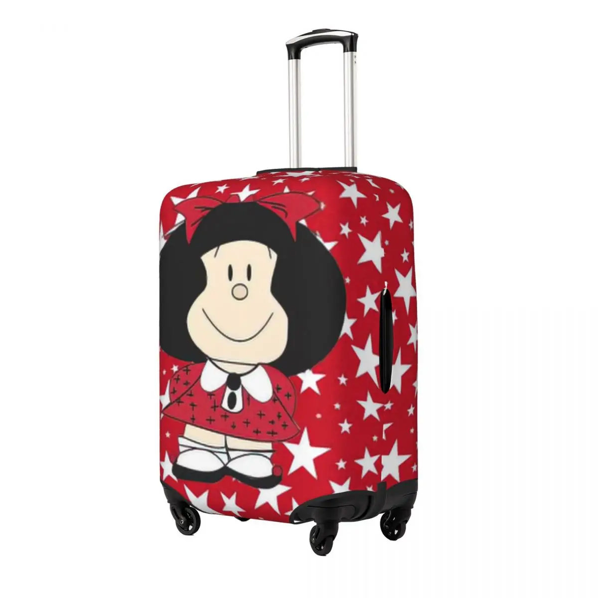 Mafalda Print Luggage Protective Dust Covers Elastic Waterproof 18-32inch Suitcase Cover Travel Accessories