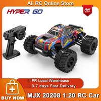 New MJX 20208 Hyper Go 1/20 RC Car 4WD 39KM/H 35A ESC Brushless High speed 2.4G Remote Control Car off-road 4x4 Electric truck RTR Car Toy Gifts For Kids ﻿
