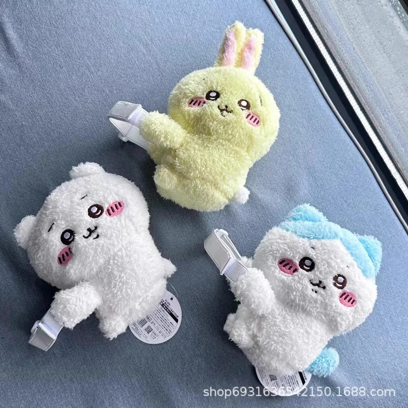 Chiikawa Home Curtain Buckle Plush Ornament Hachiware Usagi Stuffed Doll Home Decor Collectible Gift For Anime Fans