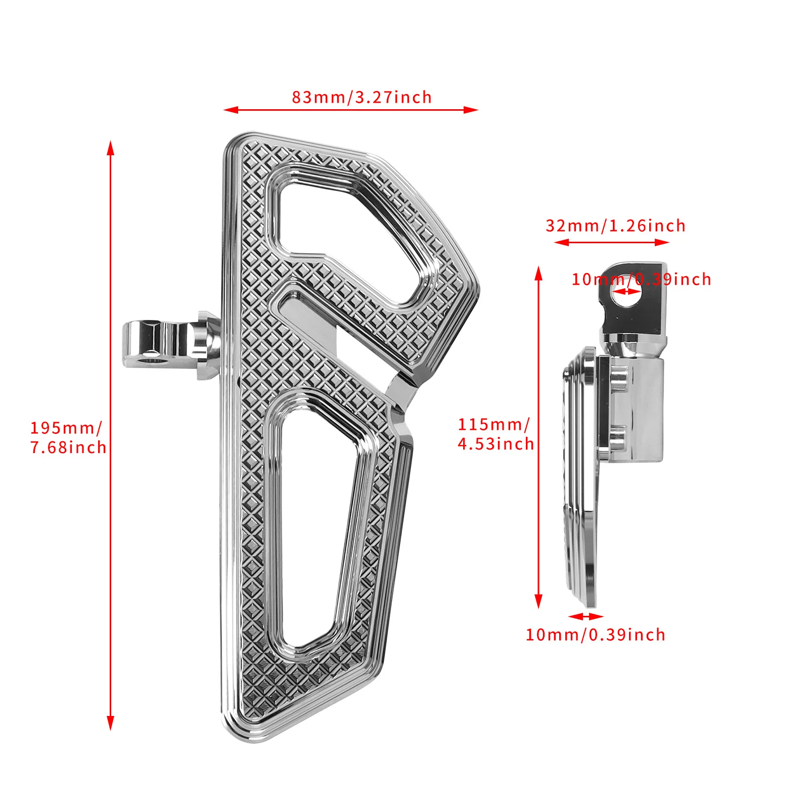 Empire Style Rear Passenger Foot Pegs CNC Aluminum Modified Pedals Universal Motorcycle Accessories Fit for Ha rley