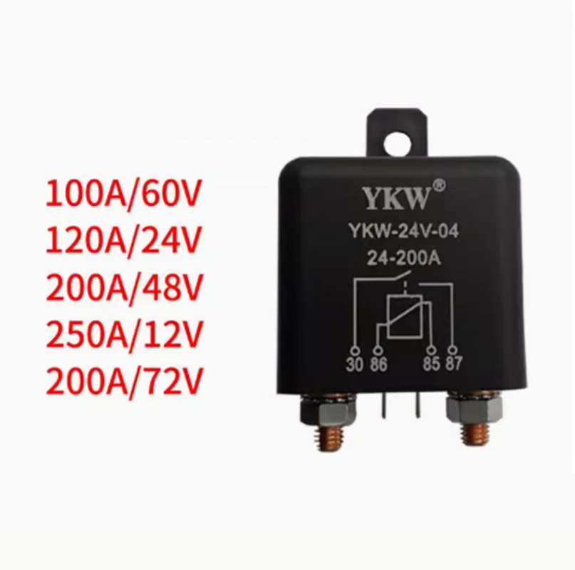 

200A 120A 100A automobile high-current long-time relay new energy 12V24V48V60V72V normally open high-power 120A 100A