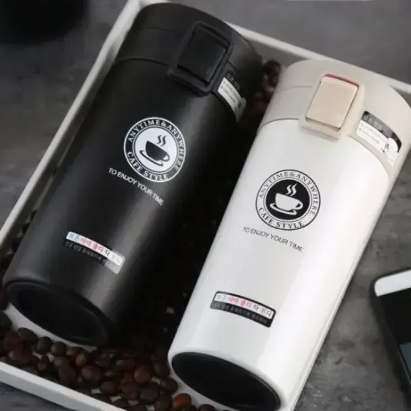 Cafe Car Thermos Mug for Tea Water Coffee Leak_Proof Travel Thermo Cup Coffee Mug 510ML Double Stainless SteelThermo ﻿