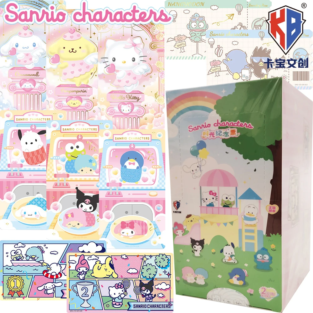 New KABAO Genuine Sanrio Collection Cards for Girls Pom Pom Purin Pochacco Sweet Candy Happy Character Cartoon Anime Cards Gifts