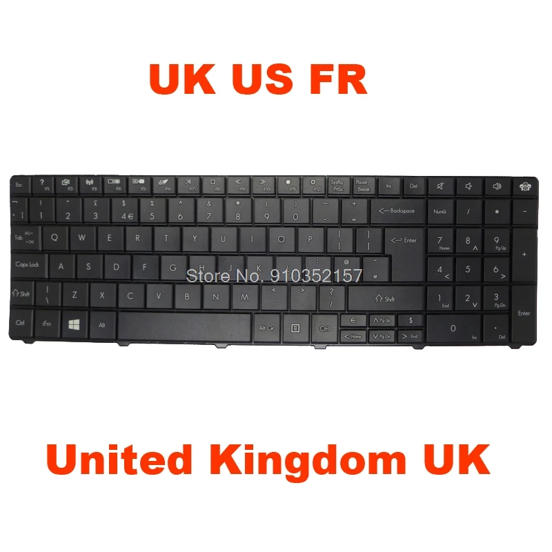 US UK FR Keyboard For ACER E1-531 For Gateway NE56 NE56R NE56R10U NE56R11U/12U/13U NE56R34U NE51B P5WS6 NE71B NV59A NV59C NV79C