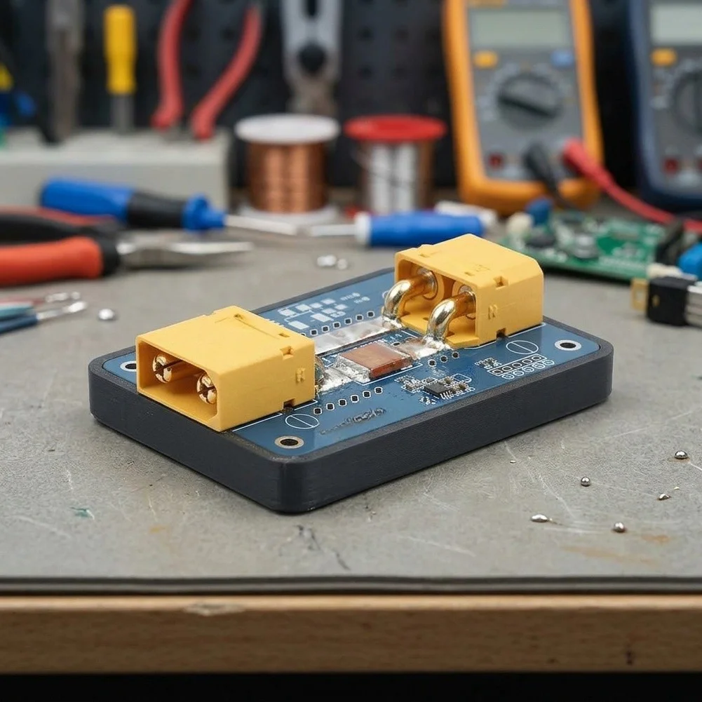 FOR XT90 High Current Sensor Board INA228 0-100A Measurement 0-100V Voltage Range IIC Protocol PCB 8.6x5.45x1.9cm Size