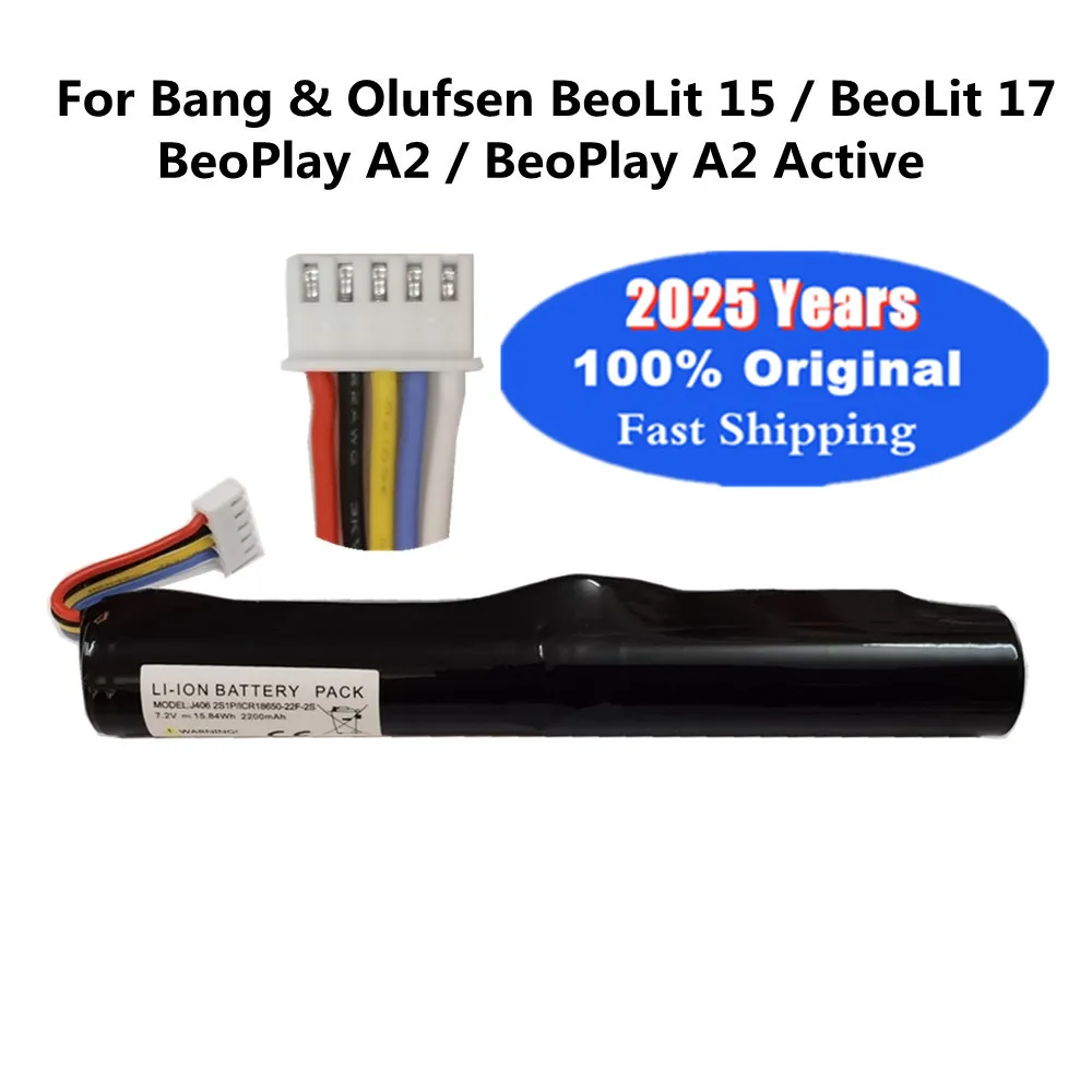 New Original Speaker Battery For Bang&Olufsen BeoPlay A2 Active Player, BeoLit 15, BeoLit 17, BeoPlay A2 J406 2S1P/ICR18650NH-2S