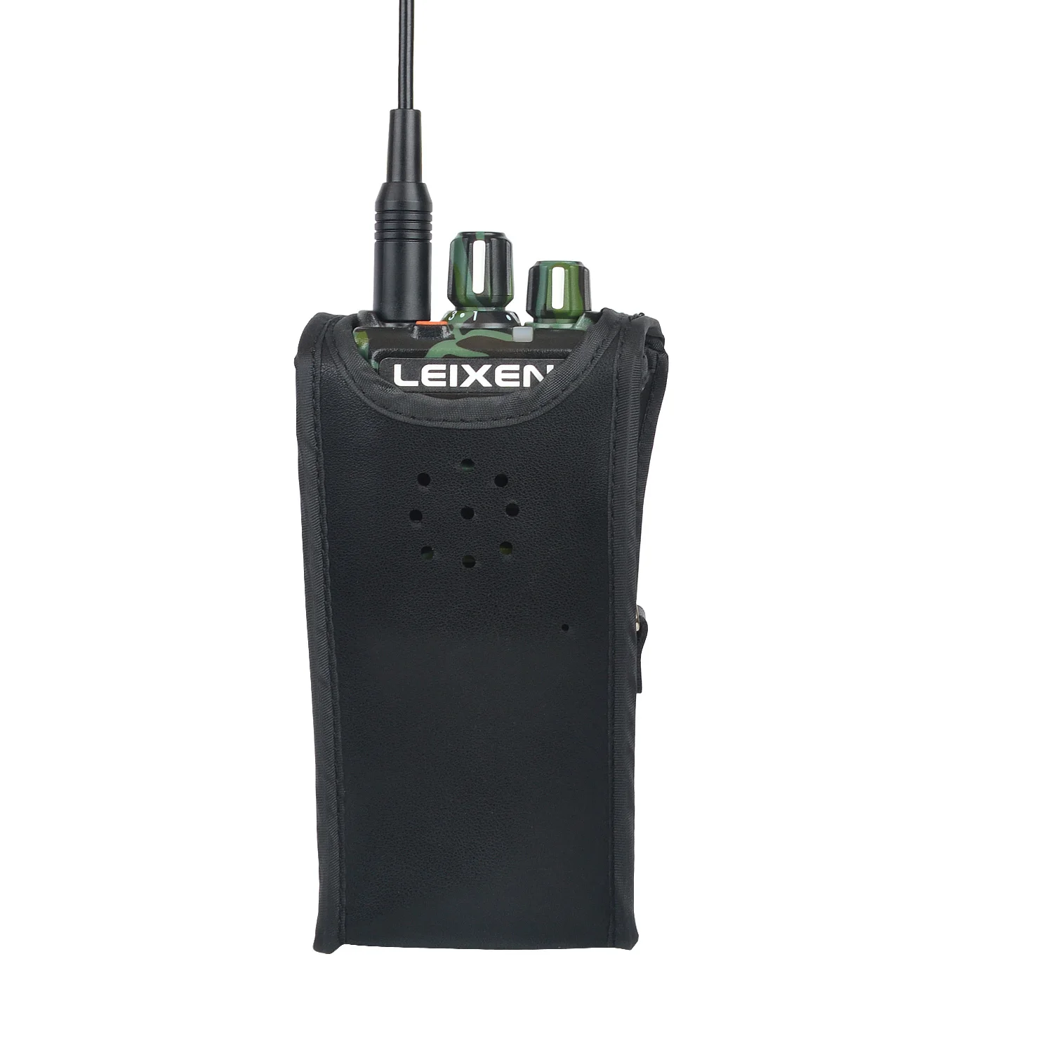 

Walkie Talkie Leather case Artificial Carry Pouch with Adjustable Strap for LEIXEN VV-25 NOTE 25W Ham Radio