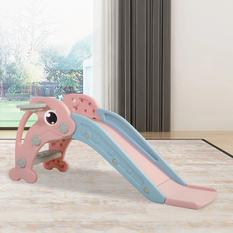 バスケットボール バスケットゴール 清潔 カラフル 簡単 拡張可能 フープ スライド スムーズ スムーズなスライド 2 in 1 スライド、幼児用自立式 エクストラ