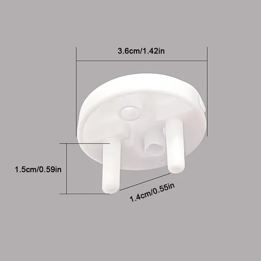 White Electrical Safety Socket Protective Cover Baby Care Safe Guard Protection Children Anti Electric Shock Rotate Protector