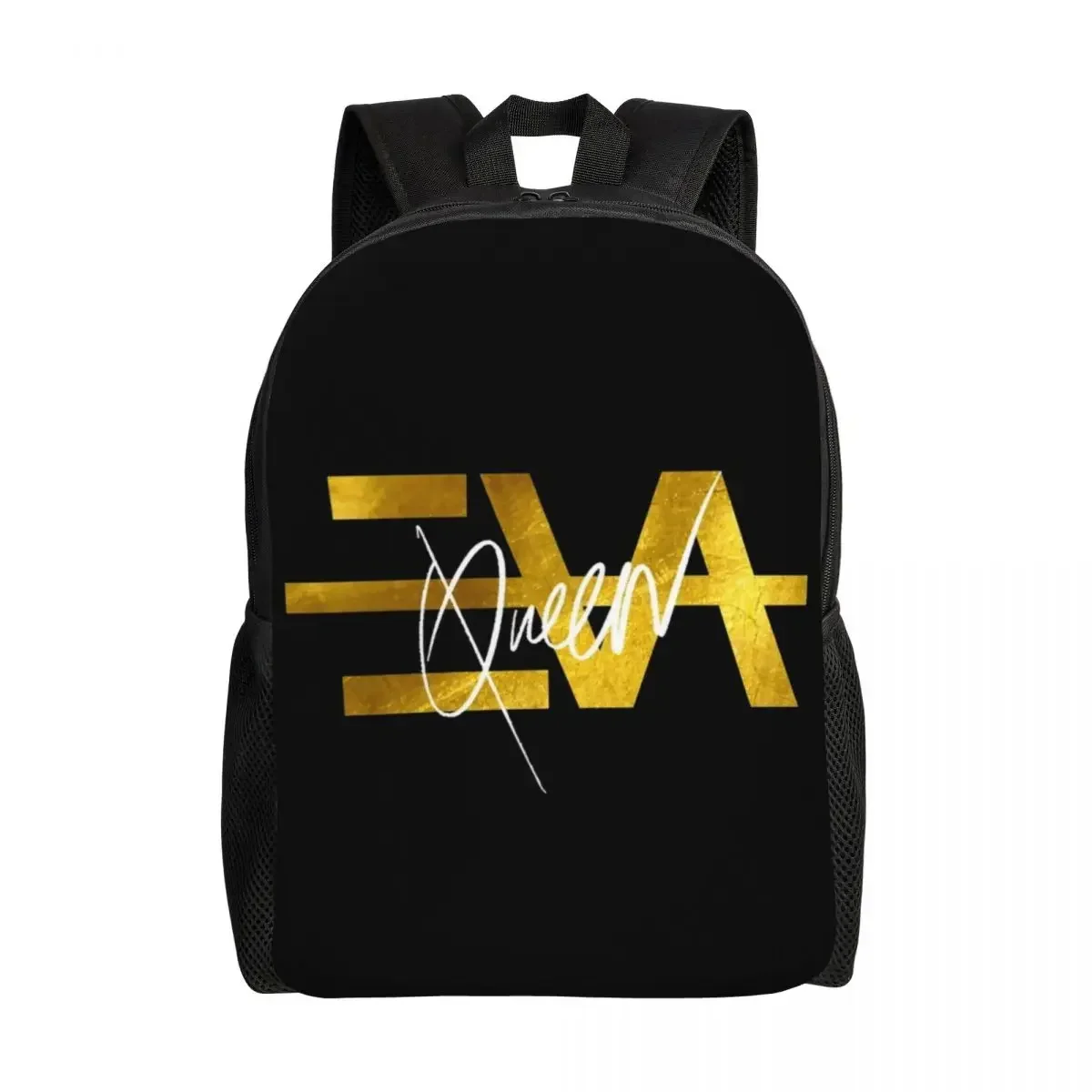

Золотой рюкзак с логотипом Eva Queen для мужчин и женщин, школьная сумка для студентов колледжа, подходит для 15-дюймовых сумок для ноутбуков
