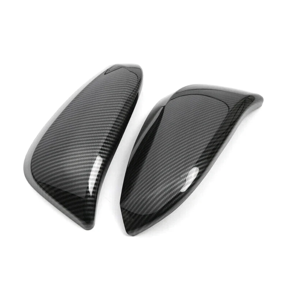 Carbon Fiber Car Rearview Side Mirror Cover Trim For Toyota Hilux Revo 2015 2016 2017 2018 2019 2020 2021 2022 ABS