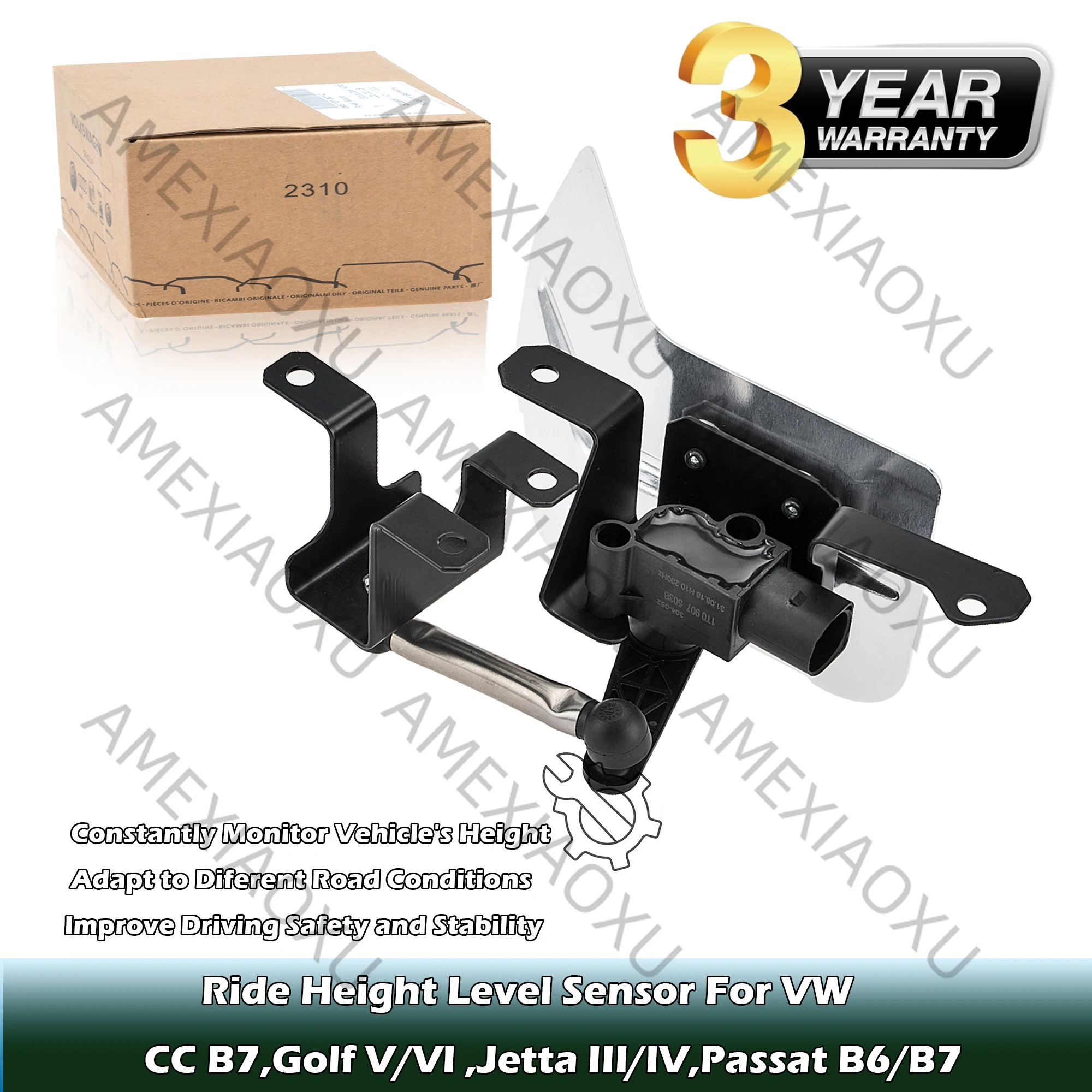 

1K0941273D,1K0941273G/N,1T0907503B Genuine Rear Axle Headlight Level Sensor For VW CC B7,Golf,Jetta,Passat B6/ B7