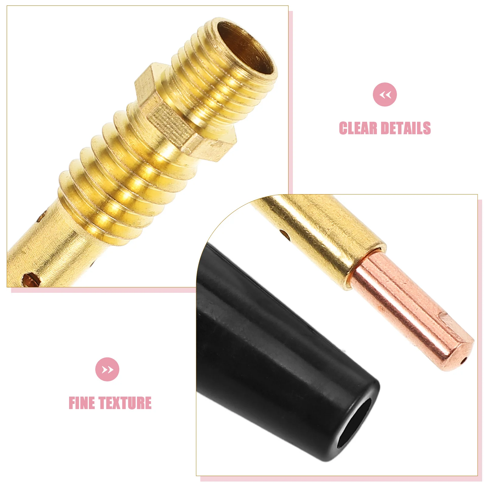24Pcs Welding Nozzle Tips Copper Replaceable Welding Nozzles Kit Reliable Welder Nozzle Accessories Replaceable Welder Parts