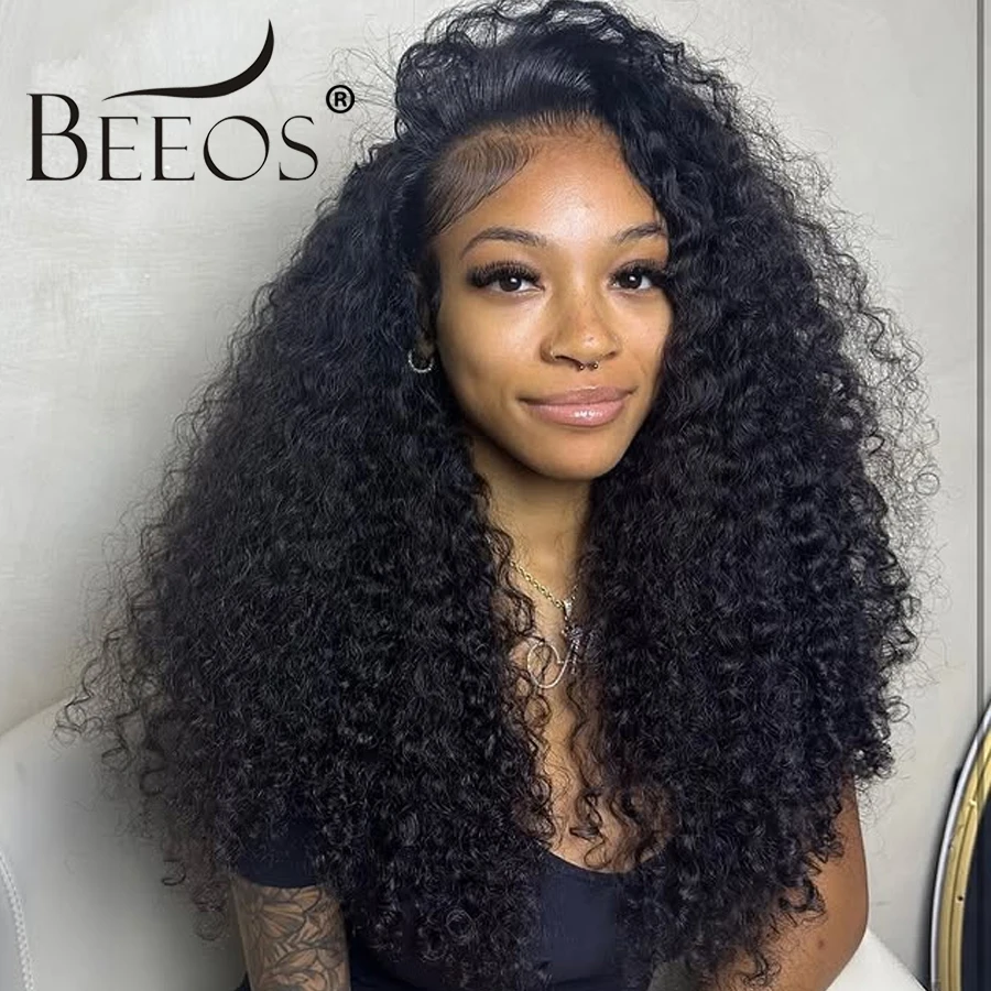 250% Burmese Curly 13x6 HD Lace Frontal Wigs Deep Parting Ultra Fitted Human Hair HD Full Frontal Water Wave Wigs Burmese Wave