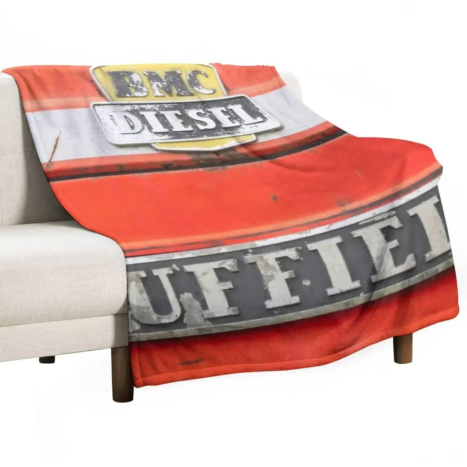 

Vintage Nuffield Tractor Badges Throw Blanket Thermals For Travel Designers Blankets