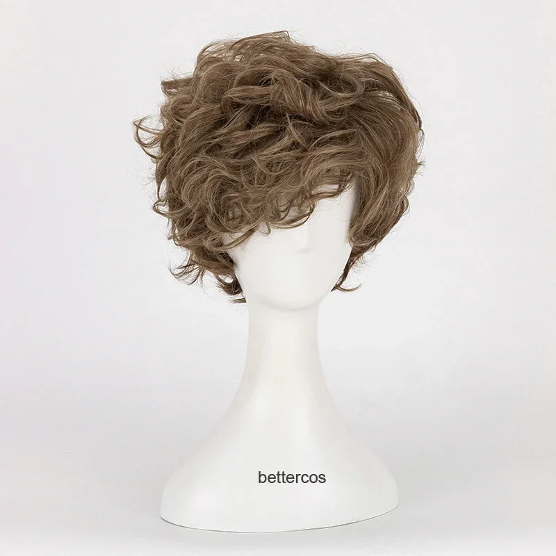 Fantastic Beasts The Crimes of Grindelwald Newt Scamander Cosplay Wig Brown Short Heat Resistant Synthetic Hair Wig   Wig Cap image 2
