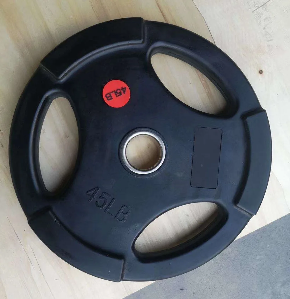 المنزل الصالة الرياضية اللياقة البدنية أقراص رفع الأثقال معدات الحديد الوزن الفينيل المغلفة لوحات الحديد الزهر المطاط لوحات الوزن الوفير