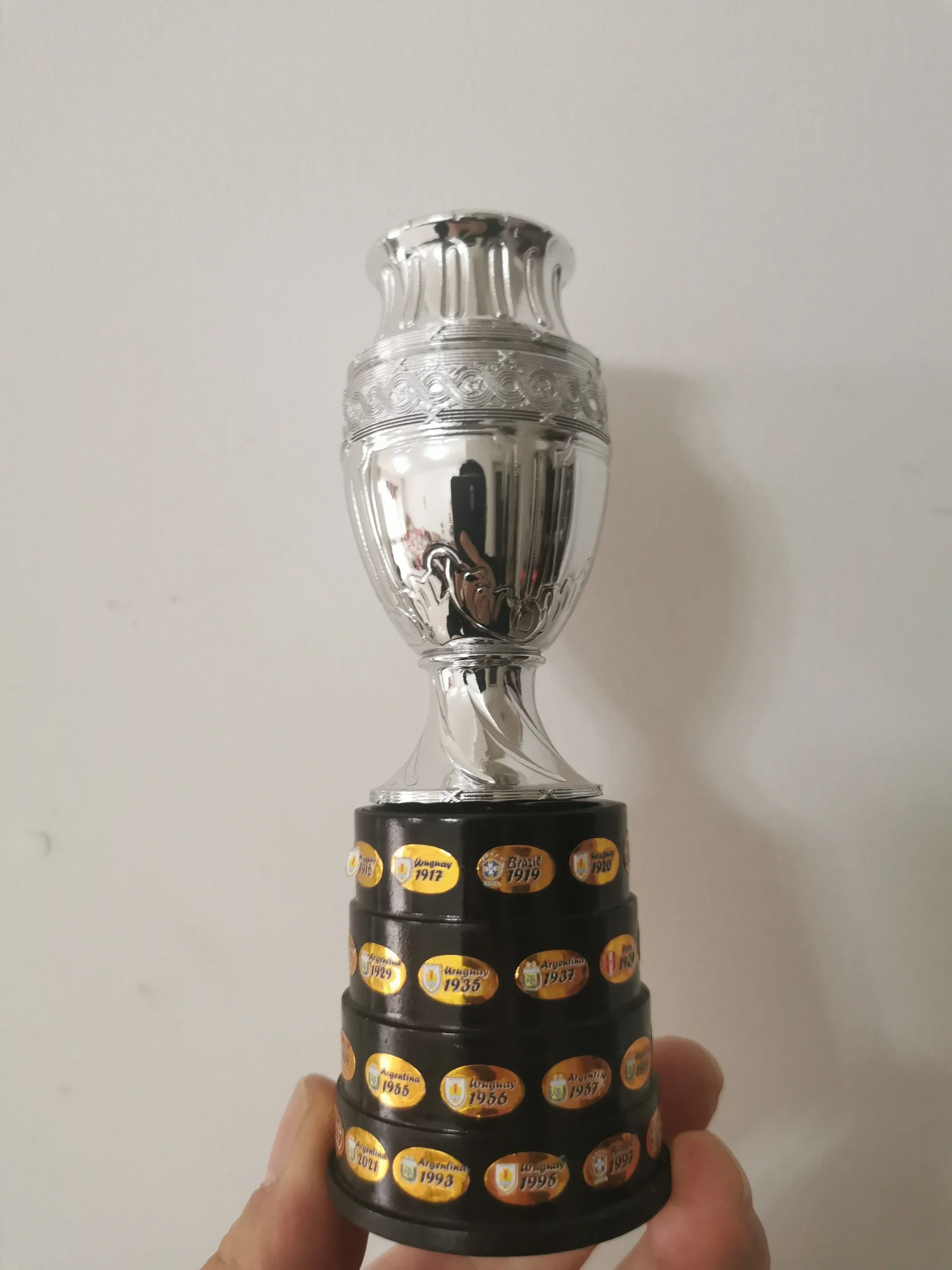 1:6 The Mini Copa América 13cm Trophy Cup America Cup Football Trophy Nice Gift  for Soccer Souvenirs