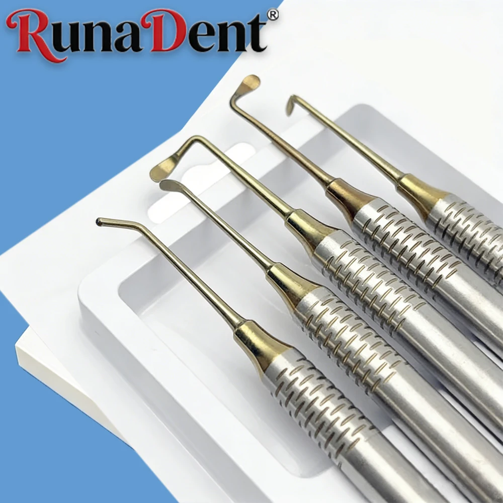 

Набор из 5 двухсторонних элеваторов для синус-лифтинга из нержавеющей стали для имплантации зубов, пересадки костных гранул и оральной хирургии