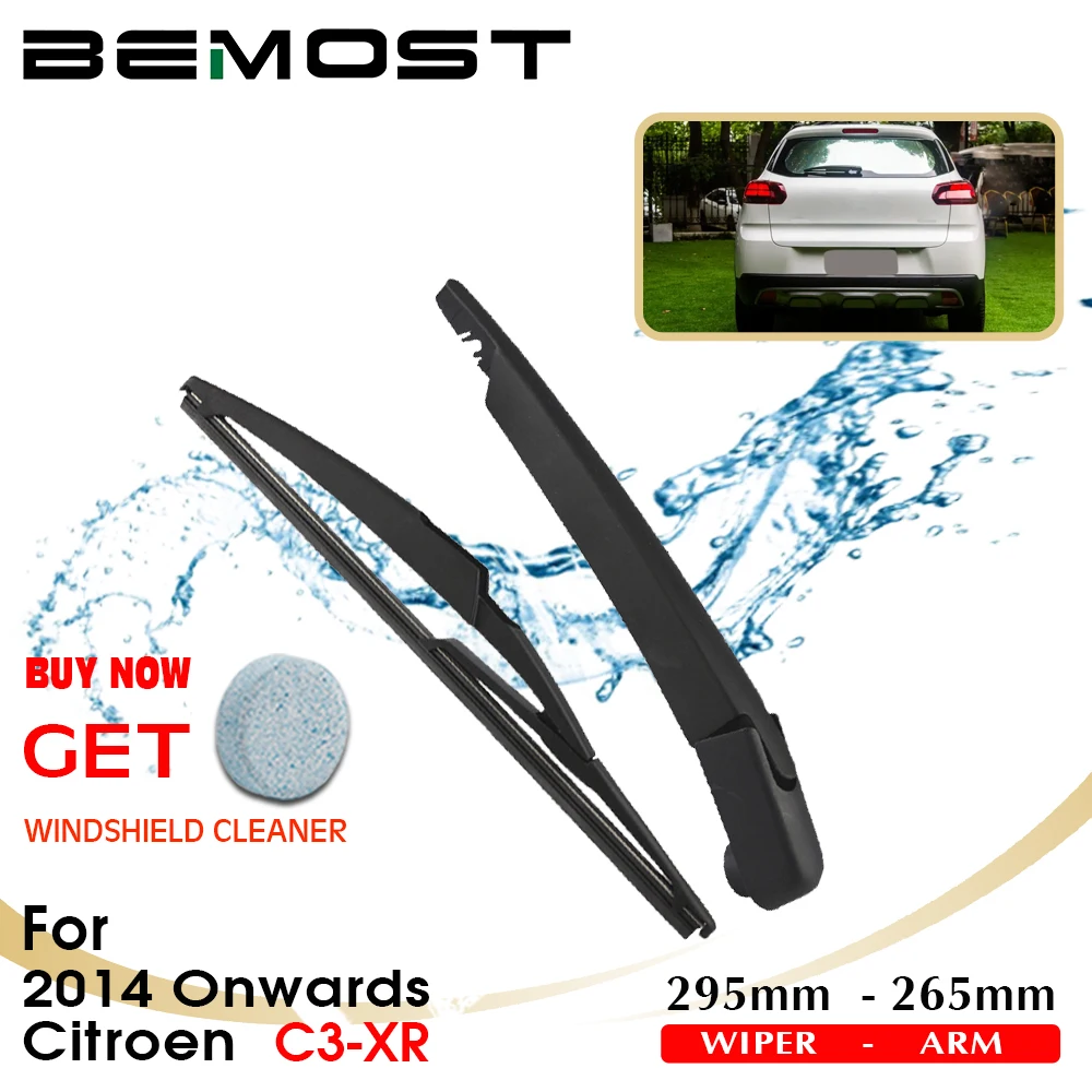 BEMOST Car Rear Windshield Wiper Arm Blade Brushes For Citroen C3-XR 295MM Windscreen Auto Styling 2014 Onwards