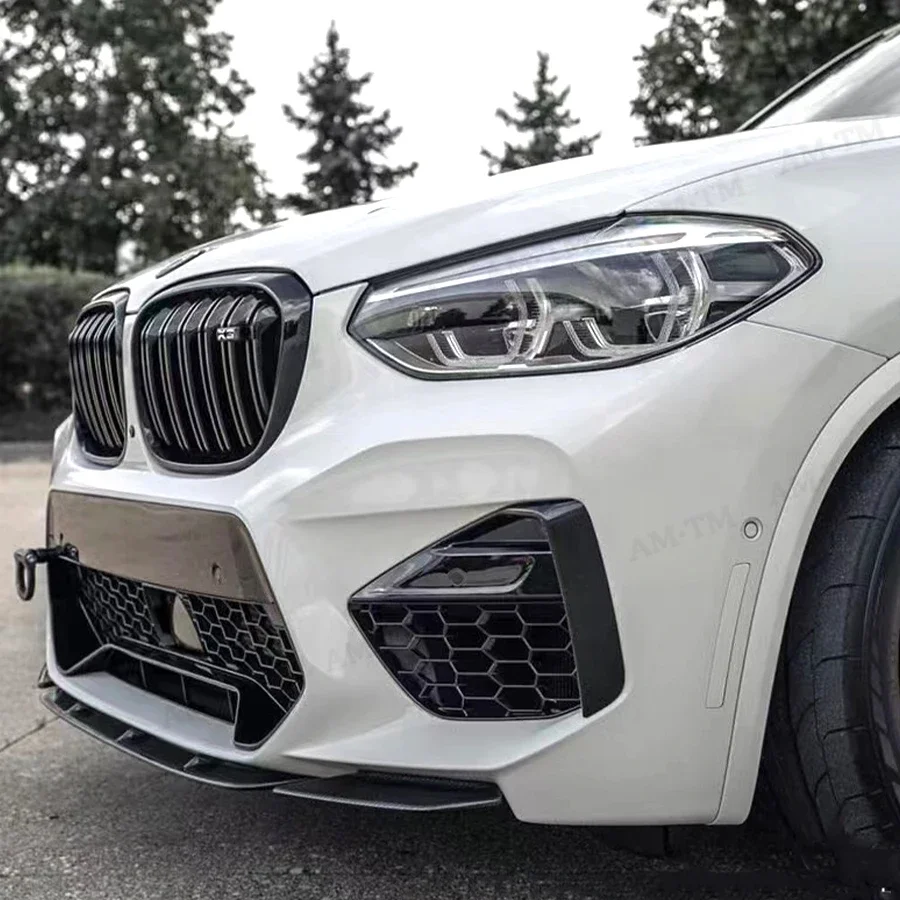 

Для BMW X3M F97 X4M F98 2022+ Карбоновый передний бампер, спойлер-диффузор, накладка на передний бампер, комплект для тюнинга кузова