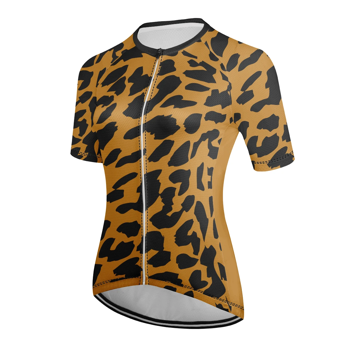 2024 Womens summer Cycling Jersey Clothing leopard print Short Sleeve Mountain Bike MTB Road Bike Clothing Breathable