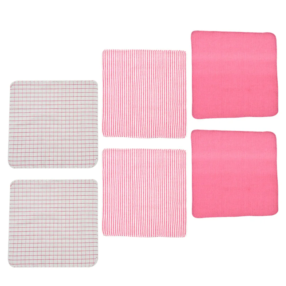

6 Pcs Absorbent Tea Towel Set Kitchen Dish Towels Dishwashing Cloths Cotton Yarn