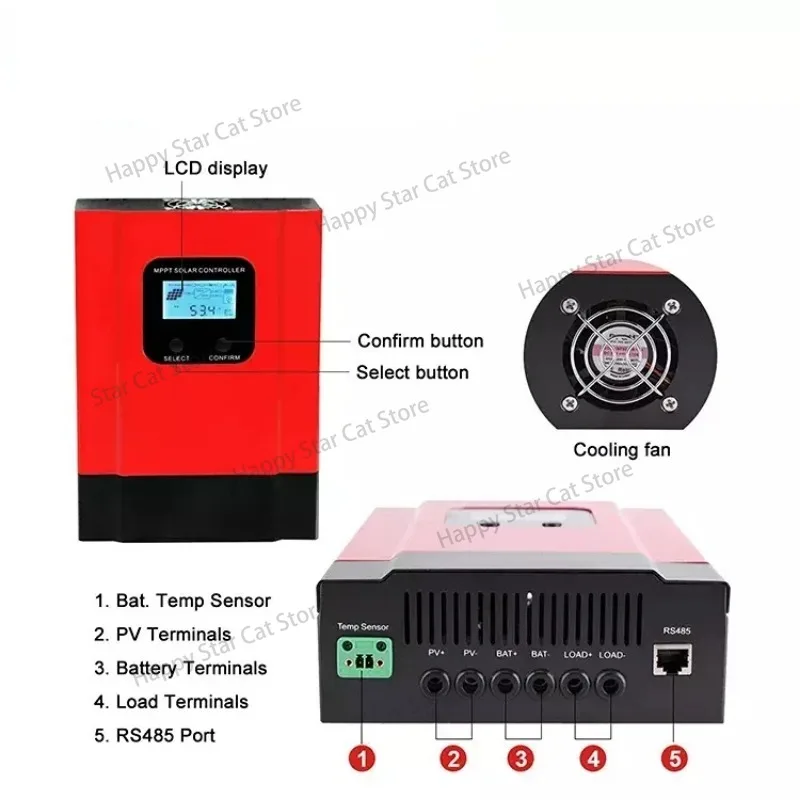 Solar Charge Controller 30a 40A Solar Solar Charge Controller 40amp