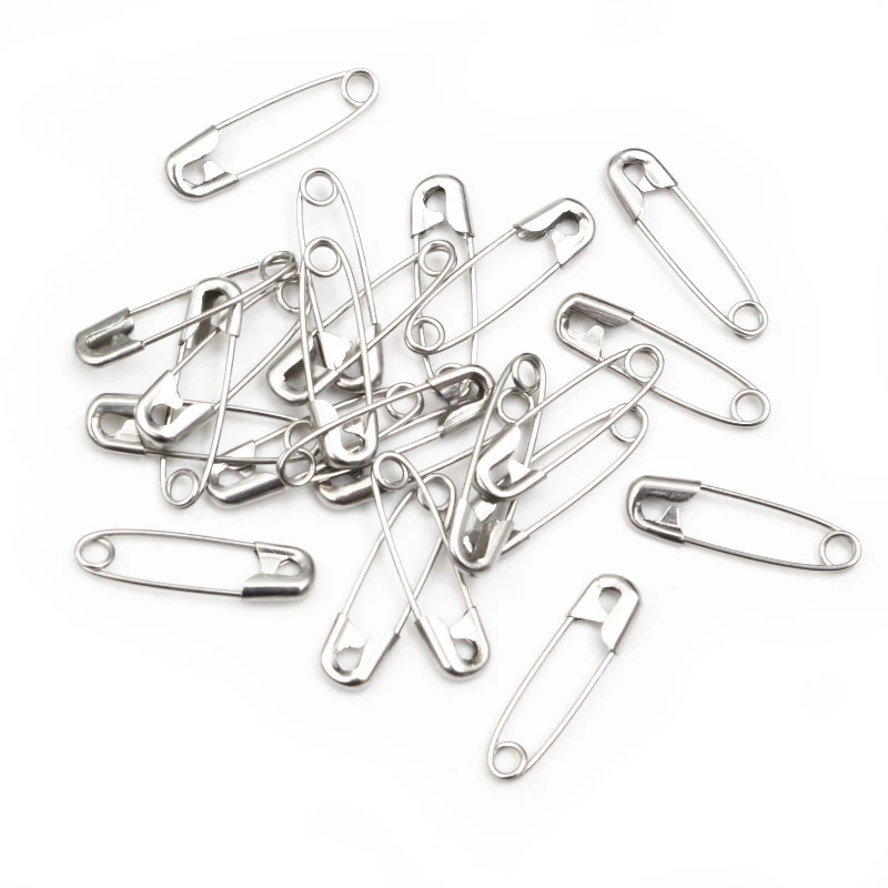 50pcs Stainles Steel Safety Pins Brooch Pins 20/28/38mm DIY Jewelry Pin for Jewelry Making Supplies Accessorie