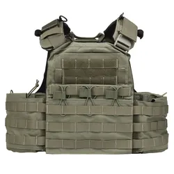 Airsoft CPC Tactical Vest Cage Plate Carrier Magazine Pouch Quick Release Cummerbund EVA Pad Plate Baffle Paintball Accessories