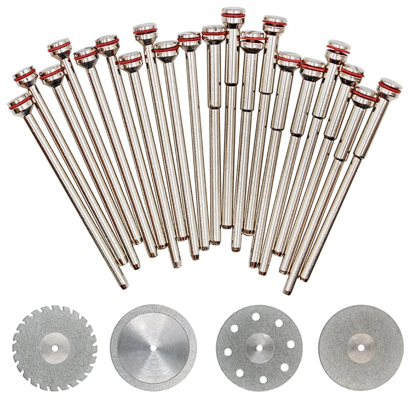 

10pcs Dental Holding Needle Polished Shaft Polishing Shank Mandrel Burs Rotary Tool For Polisher Machine Cutting Dental Material