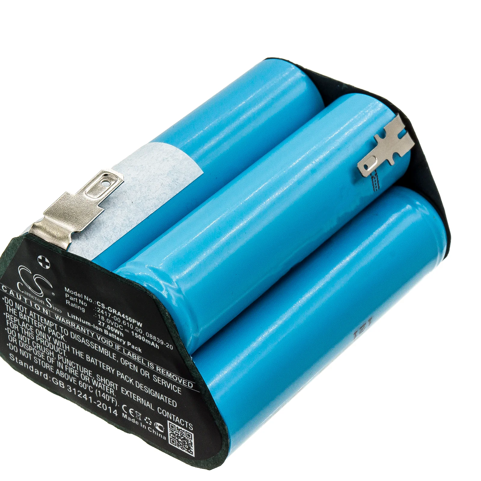 Replacement Battery for Gardena Accucut 400Li,Accucut 450Li,02417-20 PN:2417-00.610.00,08839-20 1500mAh / 27Wh
