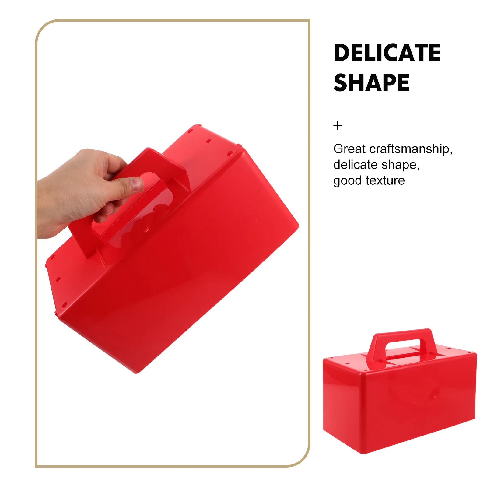 Fabricante de tijolos de neve molde grande bloco de construção de neve de plástico vermelho com alça para crianças fácil liberação ao ar livre jogar areia inverno verão