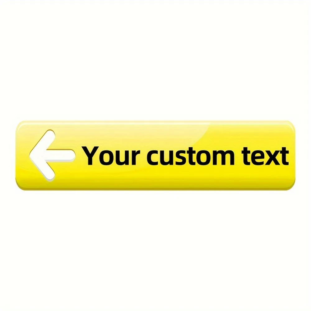 1pc Custom UV Printed Metal Street Sign Personalized Text Gradient Aluminum Directional Wall Decor Only for Decoration (4x16)