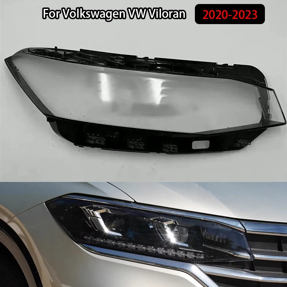 

For Volkswagen VW Viloran 2020-2023 Front Headlamp Cover Transparent Lampshade Headlight Shell Lamp Shade Plexiglass
