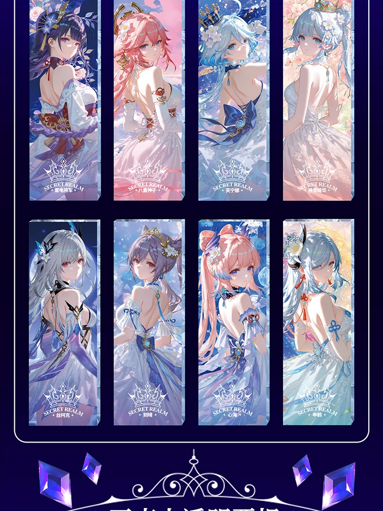 Wholesale 2025 Newest Goddess Story A5 Size Qingren Goddess Acrylic Card Board Waifu Glass Yae Miko Doujin Toys Artboard Gifts
