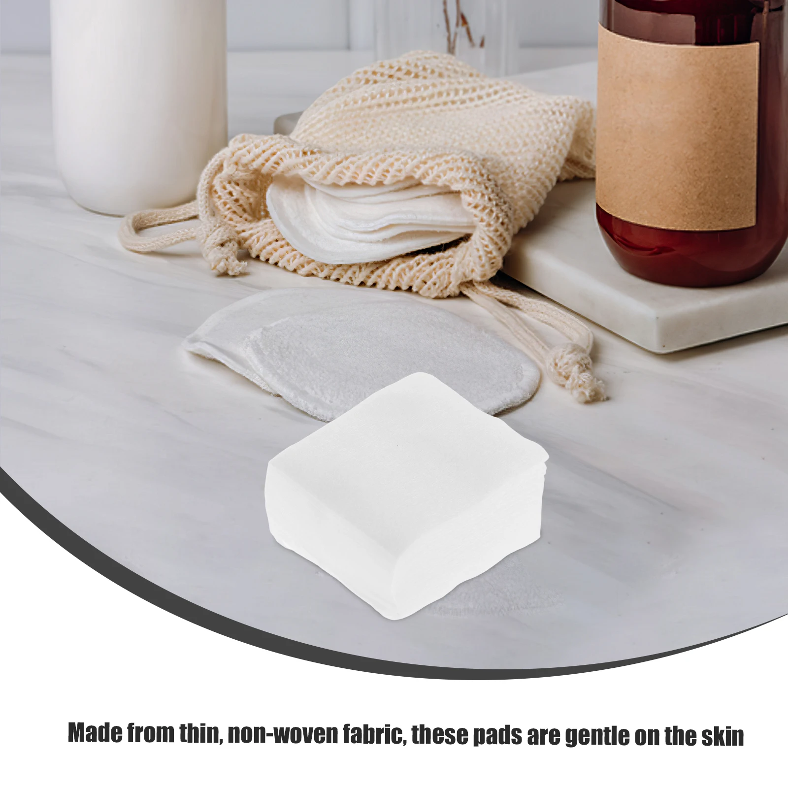 

1200 Pcs Cotton Pads Supply Clean Cleansing Face Wipe Accessories Professional Beauty Salon Makeup Removal Nonwoven Fabric Soft
