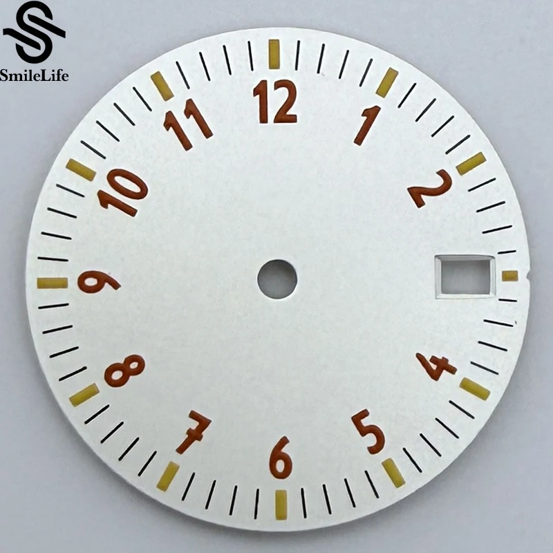 SmileLife 28,5 mm Zifferblatt, einzelner Kalender, kein Kalender, Zifferblätter, Uhrenmodifikationszubehör für NH35/NH36/4R/7S-Uhrwerk