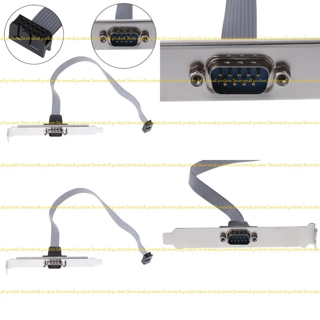 

R1WD Serial Port 9 pin DB9 RS232 Computer Motherboard Chassis Baffle Line 28cm/11in