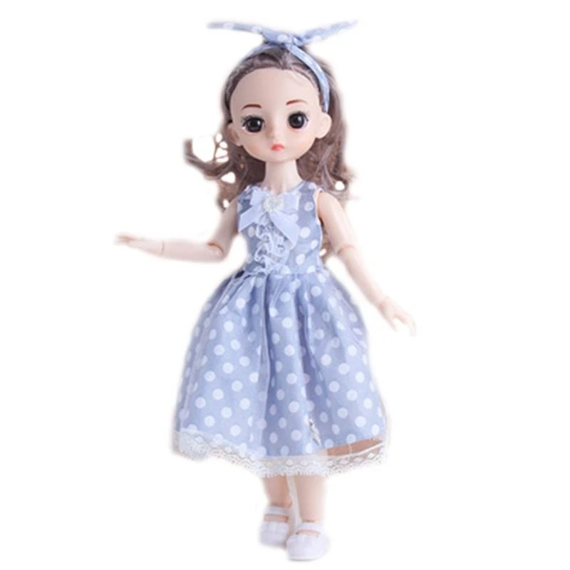 090B 30cm Beautiful Little Girl Princess Toy 15 Movable Joints for Doll Birthday Gift