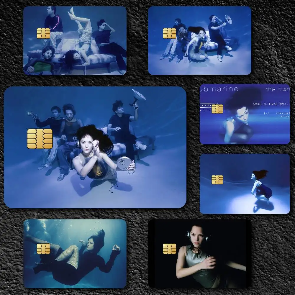Band No One Noticed The M-Marias Waterproof Film Skin Card Stickers Cover Credit 4PCS Debit Front Decoration Bank Bus Pass