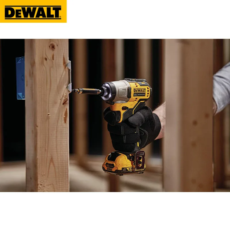 DEWALT DCF801 12V Impact Driver 1/4-Inch Xtreme Brushless Cordless Rechargeable Electric Screwdriver Drill Power Tools